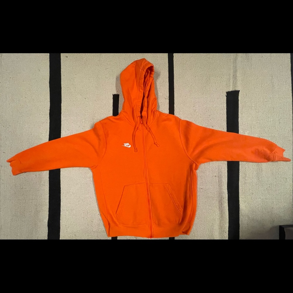 Nike Blaze Orange Zip Up Hoodie